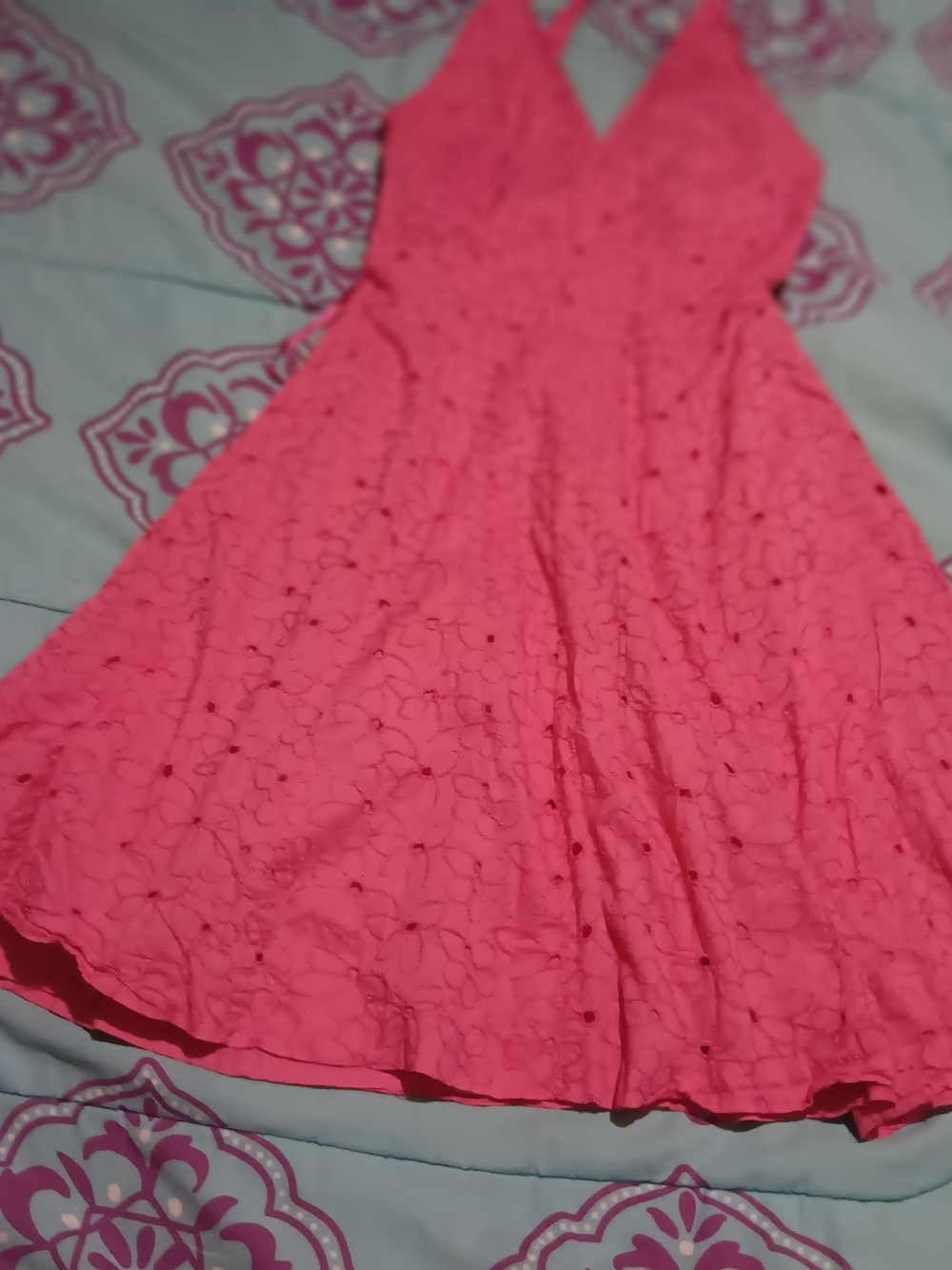 Isaac Mizrahi π Hot Pink Halter Dress